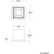 Kube LED 3.5 inch White Outdoor Flush Mount