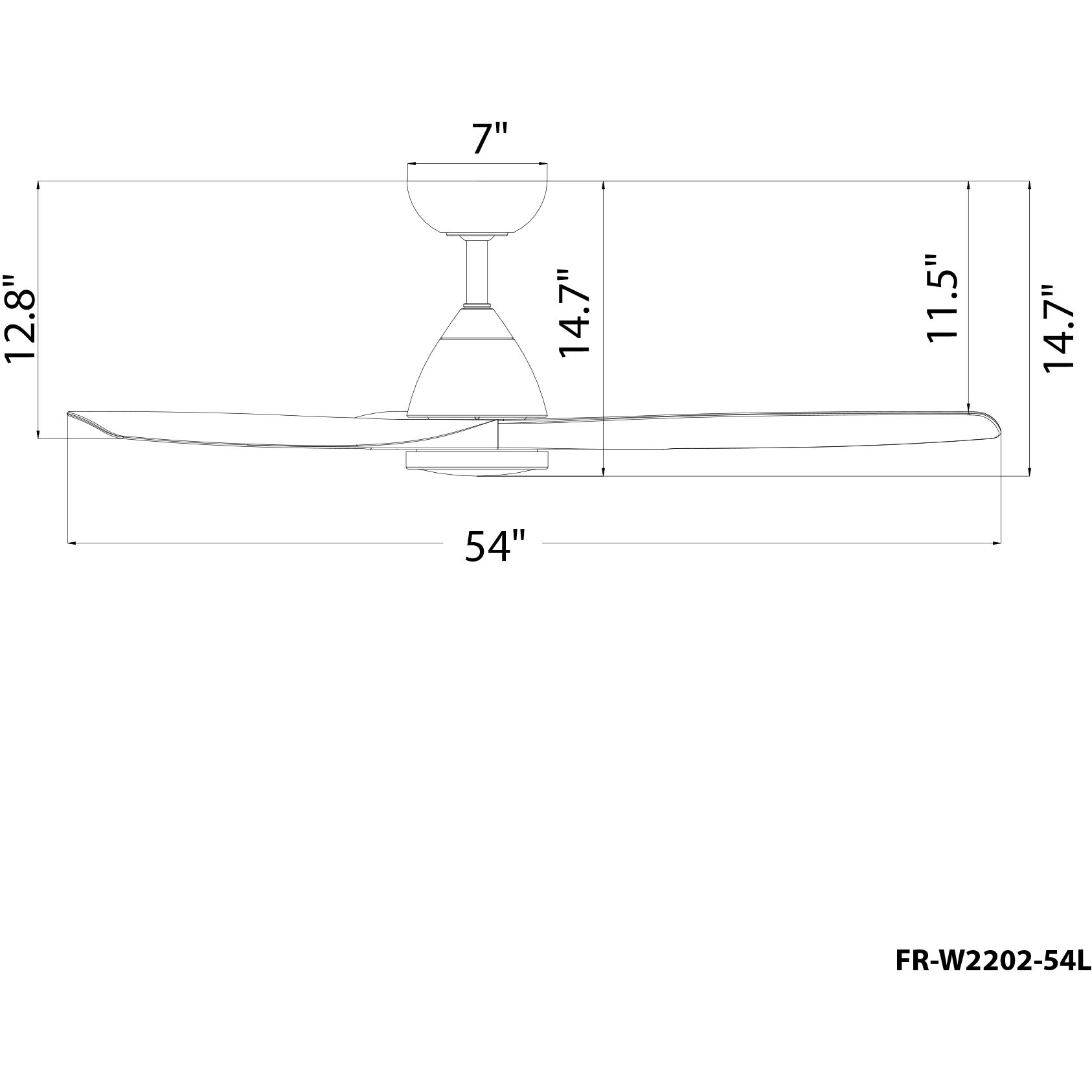 Skylark 54 inch Bronze White Oak with White Oak Blades Ceiling Fan