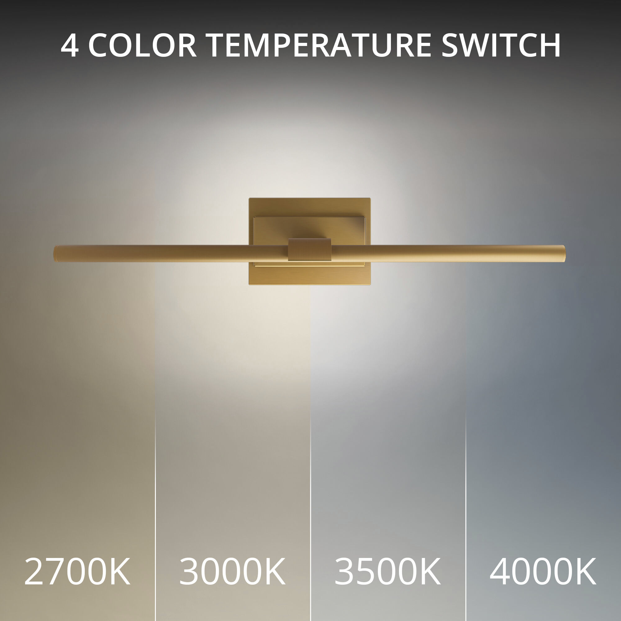 Inlet Indoor Wall Lighting in 3500K, Aged Brass