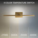 Inlet Indoor Wall Lighting in 3500K, Aged Brass