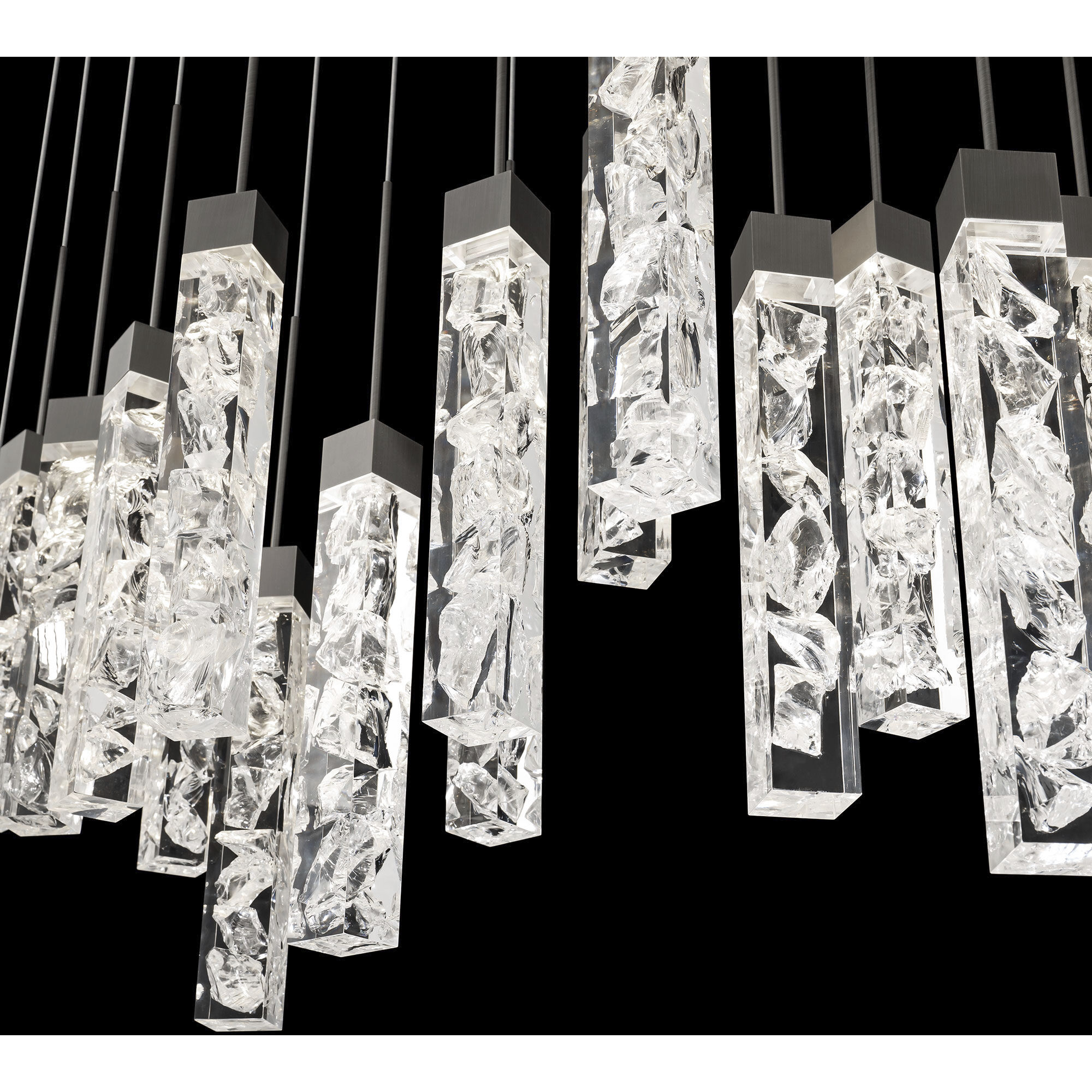 Minx 23 Light 12 inch Antique Nickel Multi-Light Pendant Ceiling Light