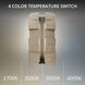 Formation LED 16 inch Beige Travertine and Black Outdoor Wall Light
