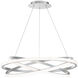 Veloce LED 38 inch Titanium Chandelier Ceiling Light in 38in.