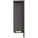 Square LED 8 inch Bronze Outdoor Wall Light in 8in.