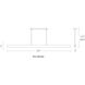Drift LED 84 inch Dark Walnut Linear Pendant Ceiling Light in 84in.