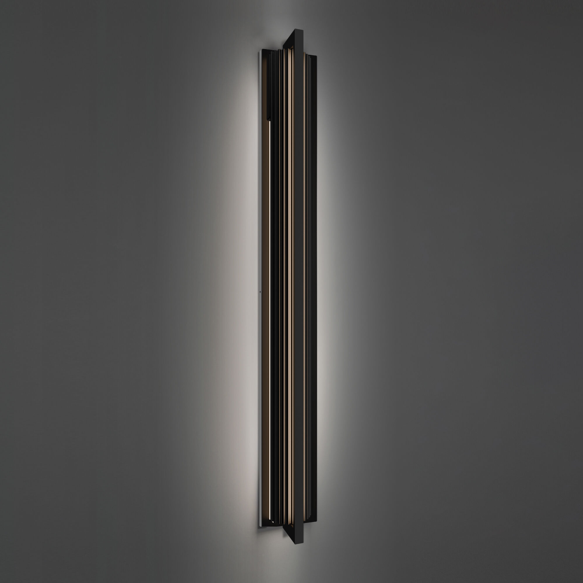 Krimp LED 60 inch Black Outdoor Wall Lighting