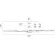 Aura 72 inch Brushed Nickel and Matte White with Matte White Blades Downrod Ceiling Fan in Brushed Nickel Matte White