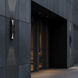 Kastlerock LED 24 inch Basalt Stone and Black Outdoor Wall Light