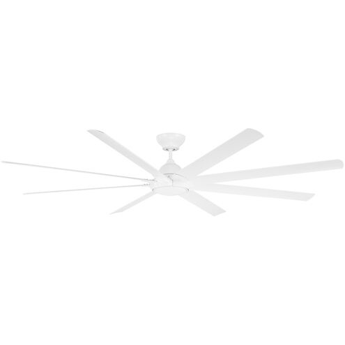 Hydra 96 inch Matte White Downrod Ceiling Fan in 3000K