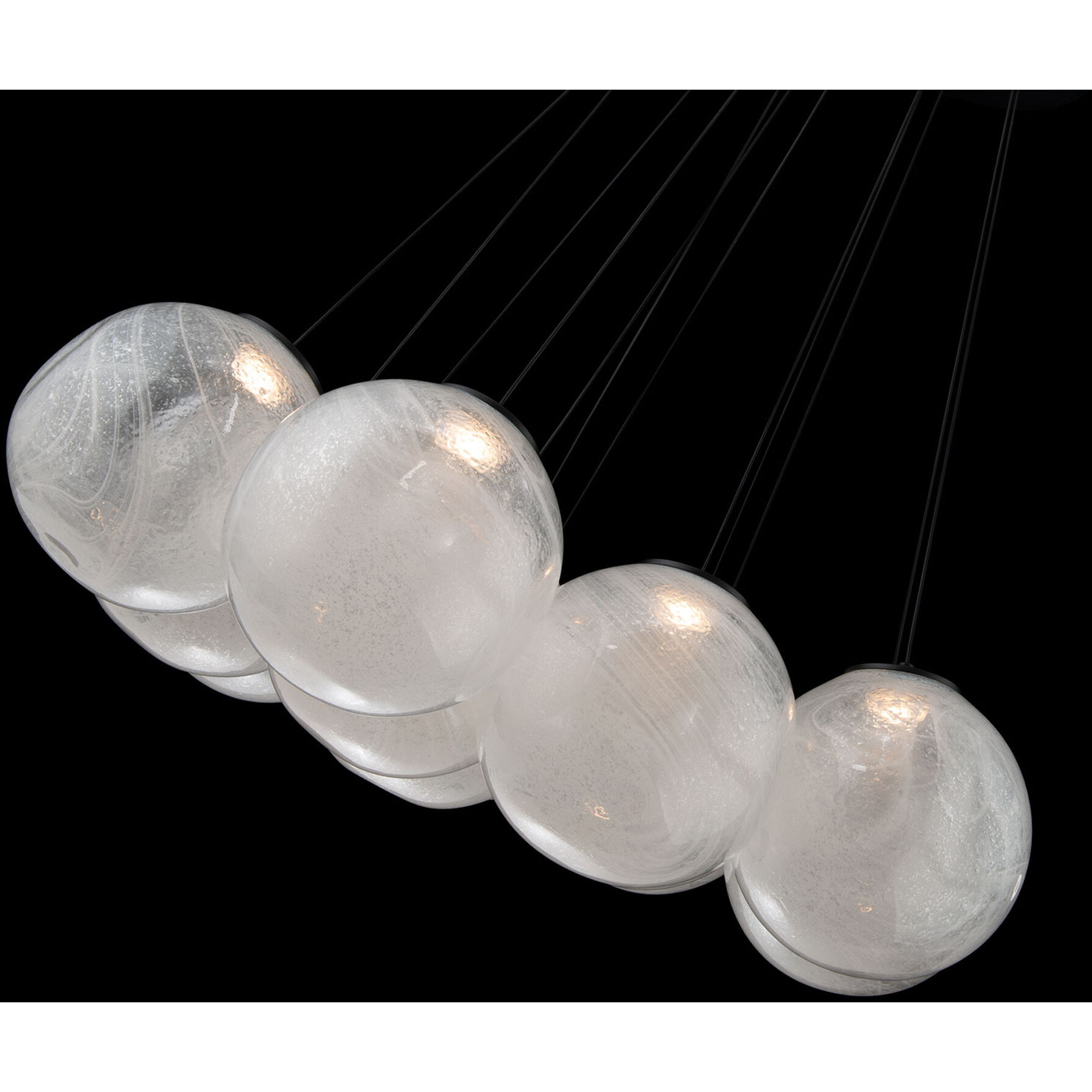 Cosmic 12 Light 36 inch Black Multi-Light Pendant Ceiling Light