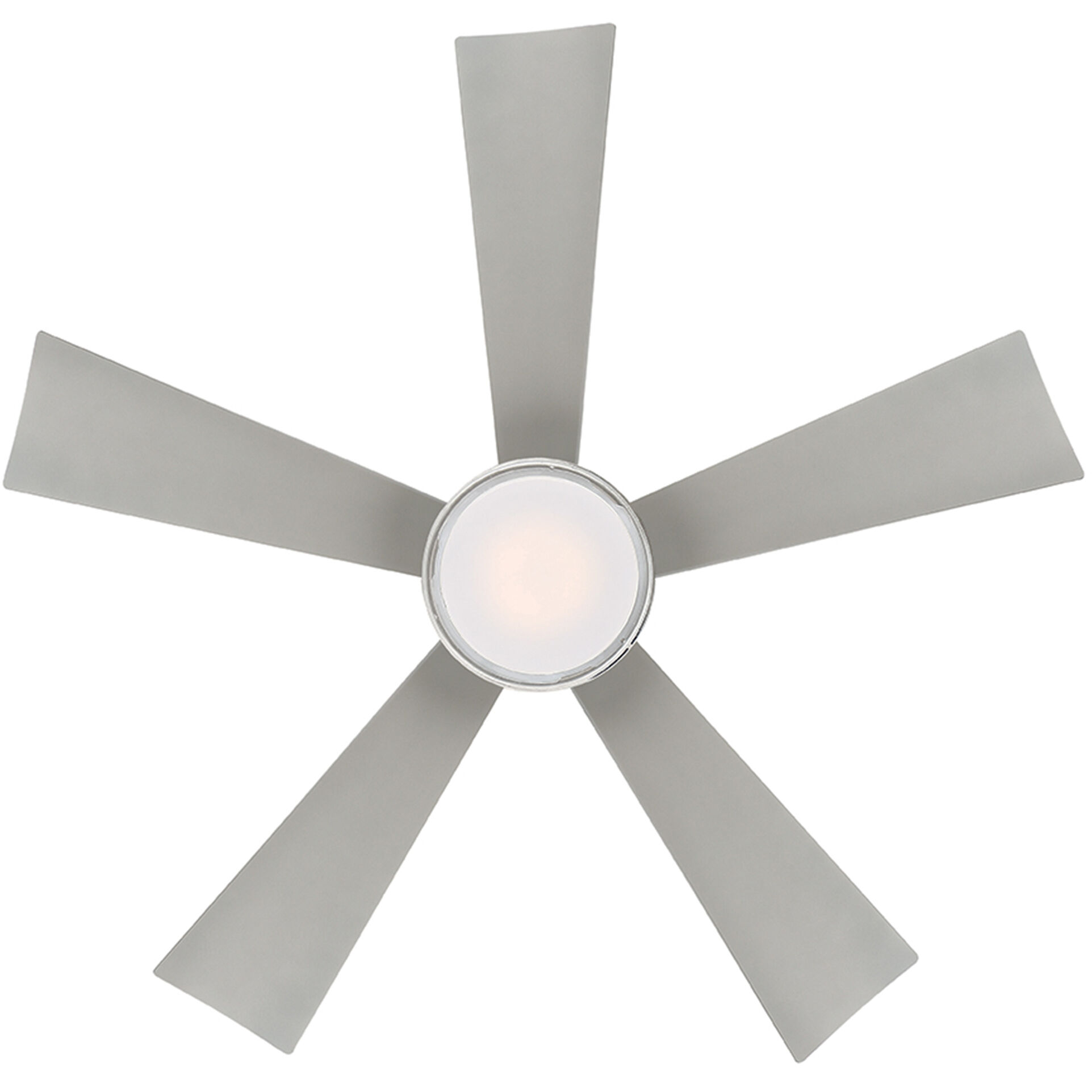 Wynd 42 inch Stainless Steel Downrod Ceiling Fan in 3500K