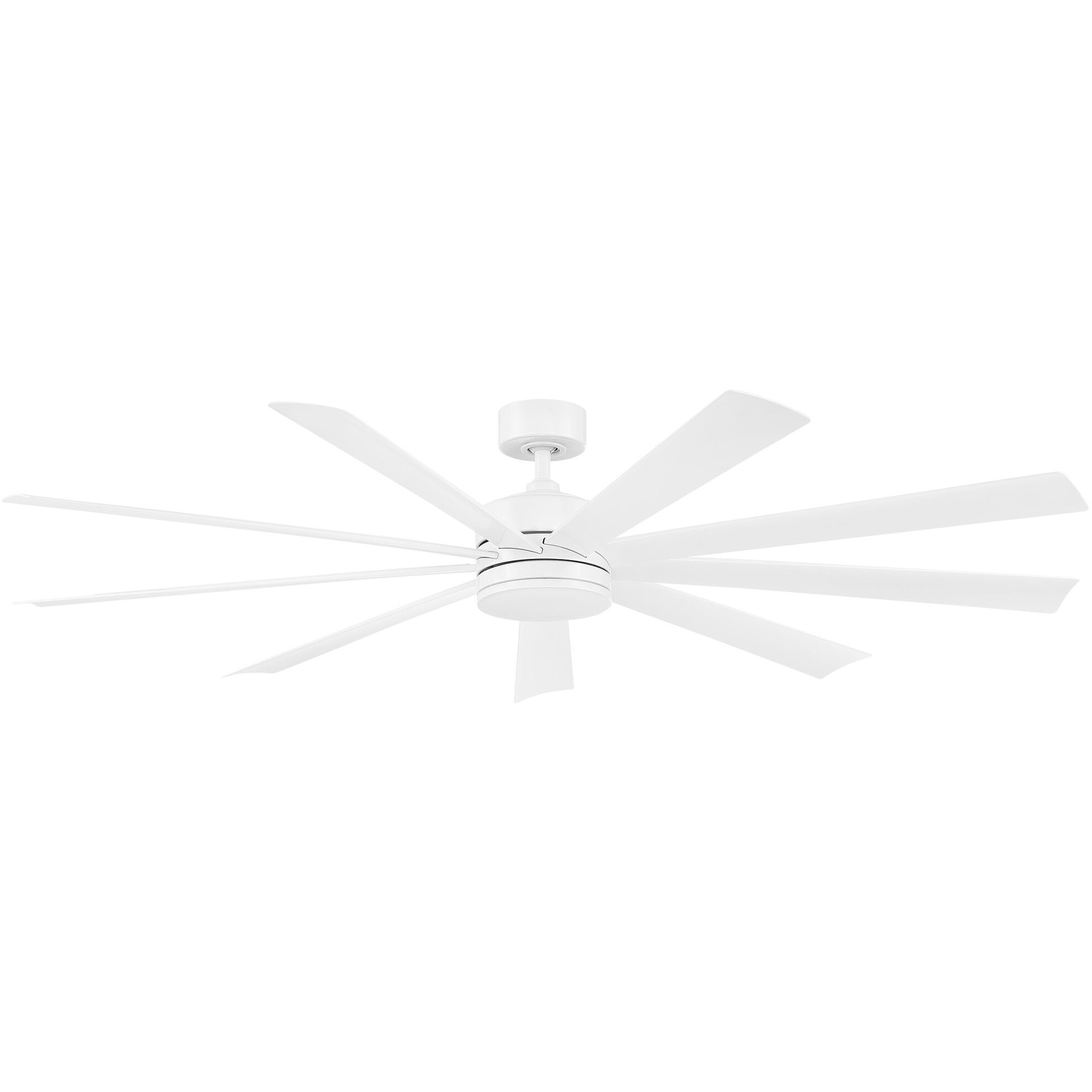 Wynd XL 72 inch Matte White Downrod Ceiling Fan in 3500K