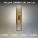 Kastlerock LED 4 inch Beige Travertine and Aged Brass ADA Wall Sconce Wall Light