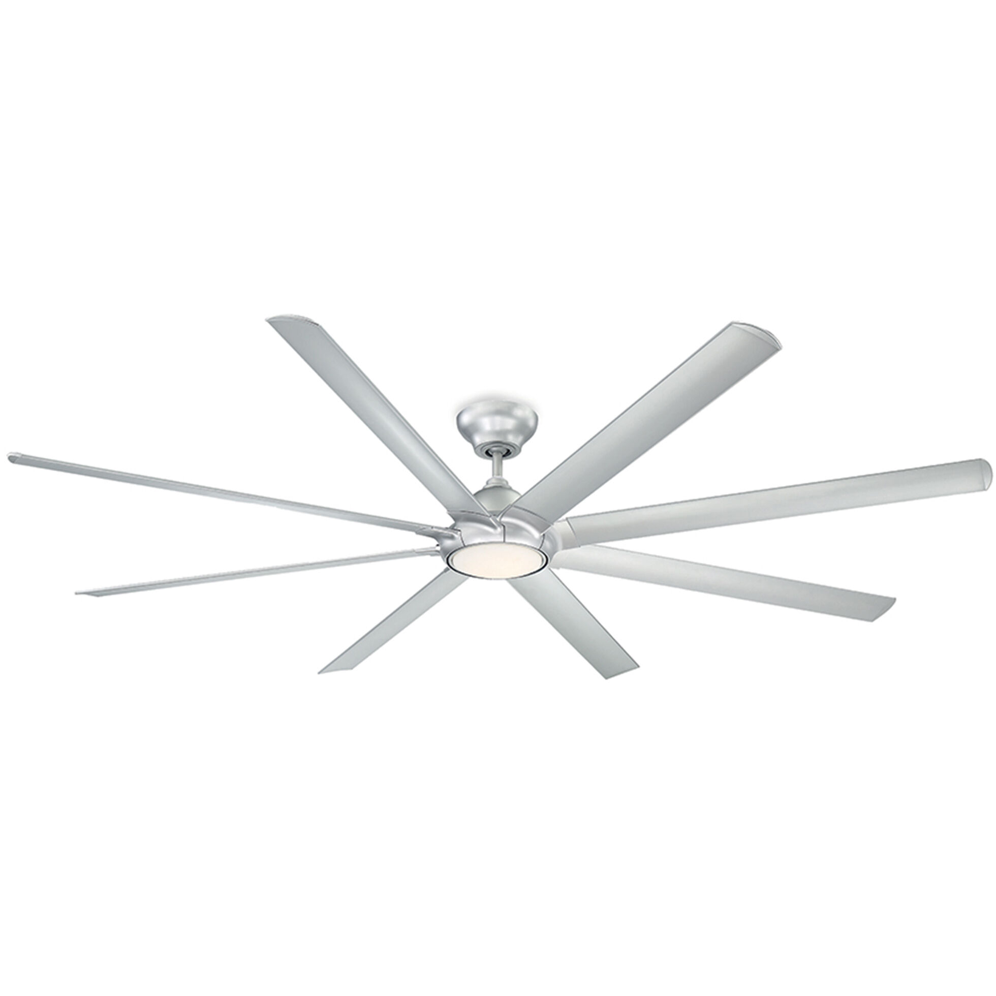 Hydra 96 inch Titanium Downrod Ceiling Fan in 3000K, Smart Ceiling Fan