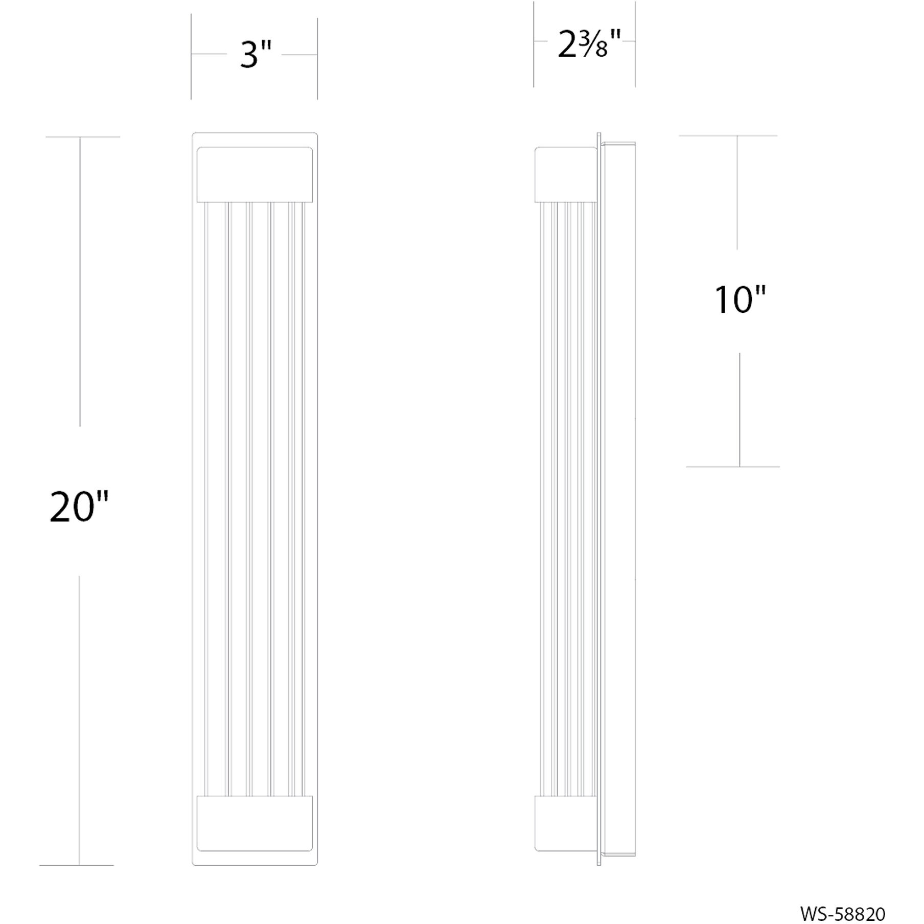 Tower Indoor Wall Lighting in Brushed Nickel