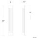 Tower Indoor Wall Lighting in Brushed Nickel