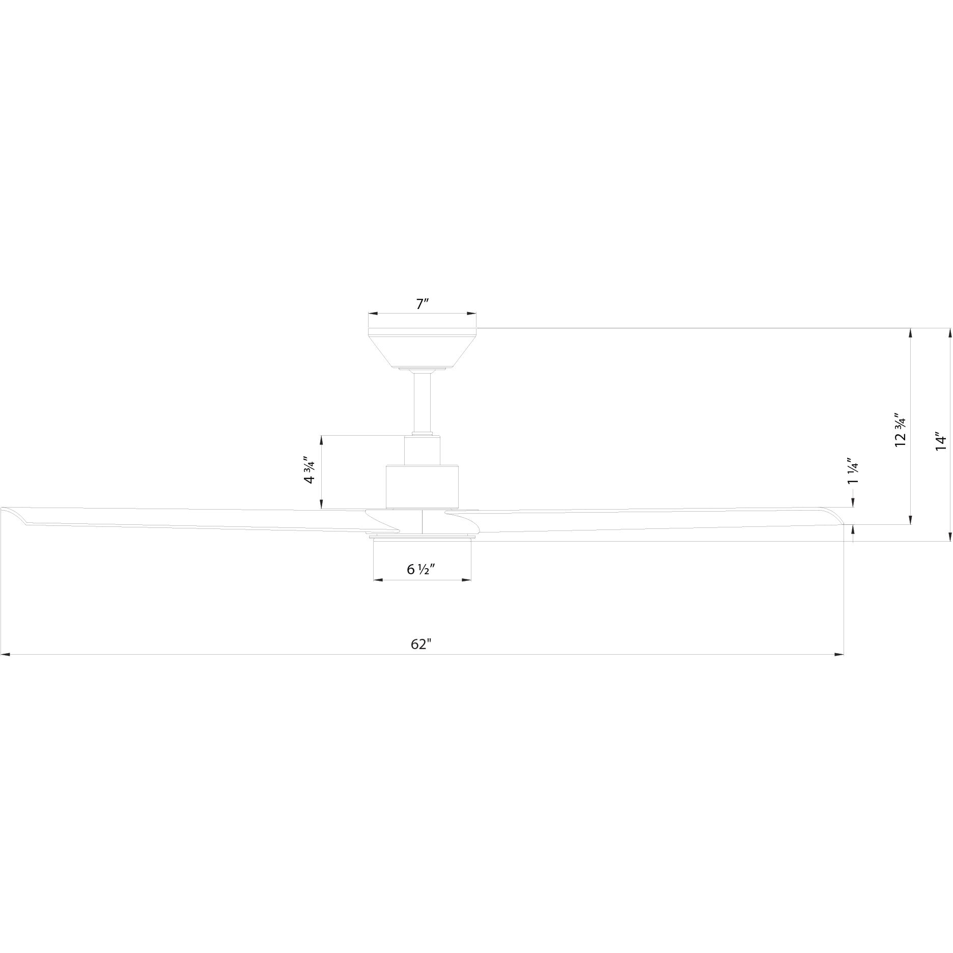 Bolo 62 inch Bronze Ceiling Fan