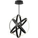 Kinetic LED 28 inch Black Pendant Ceiling Light in 28in.