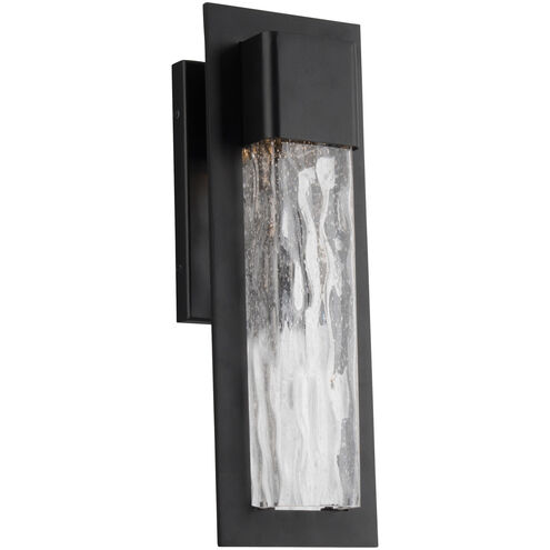 Mist LED 16 inch Black Outdoor Wall Light in 16in.