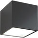 Bloc LED 5.5 inch Black Flush Mount Ceiling Light in 2700K