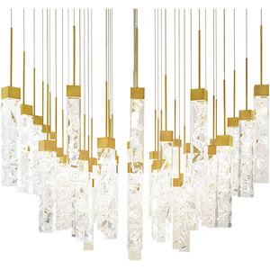 Minx 41 Light 36 inch Aged Brass Multi-Light Pendant Ceiling Light