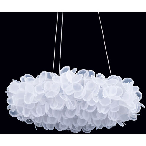 Fluffy LED 22 inch Brushed Nickel Pendant Ceiling Light in 22in