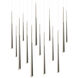 Cascade 14 Light 10 inch Polished Nickel Multi-Light Pendant Ceiling Light