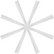 Size Matters 65 inch Matte White Downrod Ceiling Fan