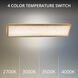 Lena LED 28 inch Aged Brass Bath Vanity & Wall Light