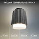 Caviar LED 7 inch Basalt Stone and Black Flush Mount Ceiling Light