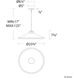 Alfa LED 23.75 inch Bronze and Gold Leaf Pendant Ceiling Light