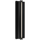 Strait LED 22 inch Black Outdoor Wall Lighting in 3000K