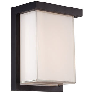 Ledge LED 8 inch Black Outdoor Wall Light in 2700K, 8in.