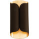 Opus LED 3.5 inch Bronze and Gold Leaf ADA Wall Sconce Wall Light