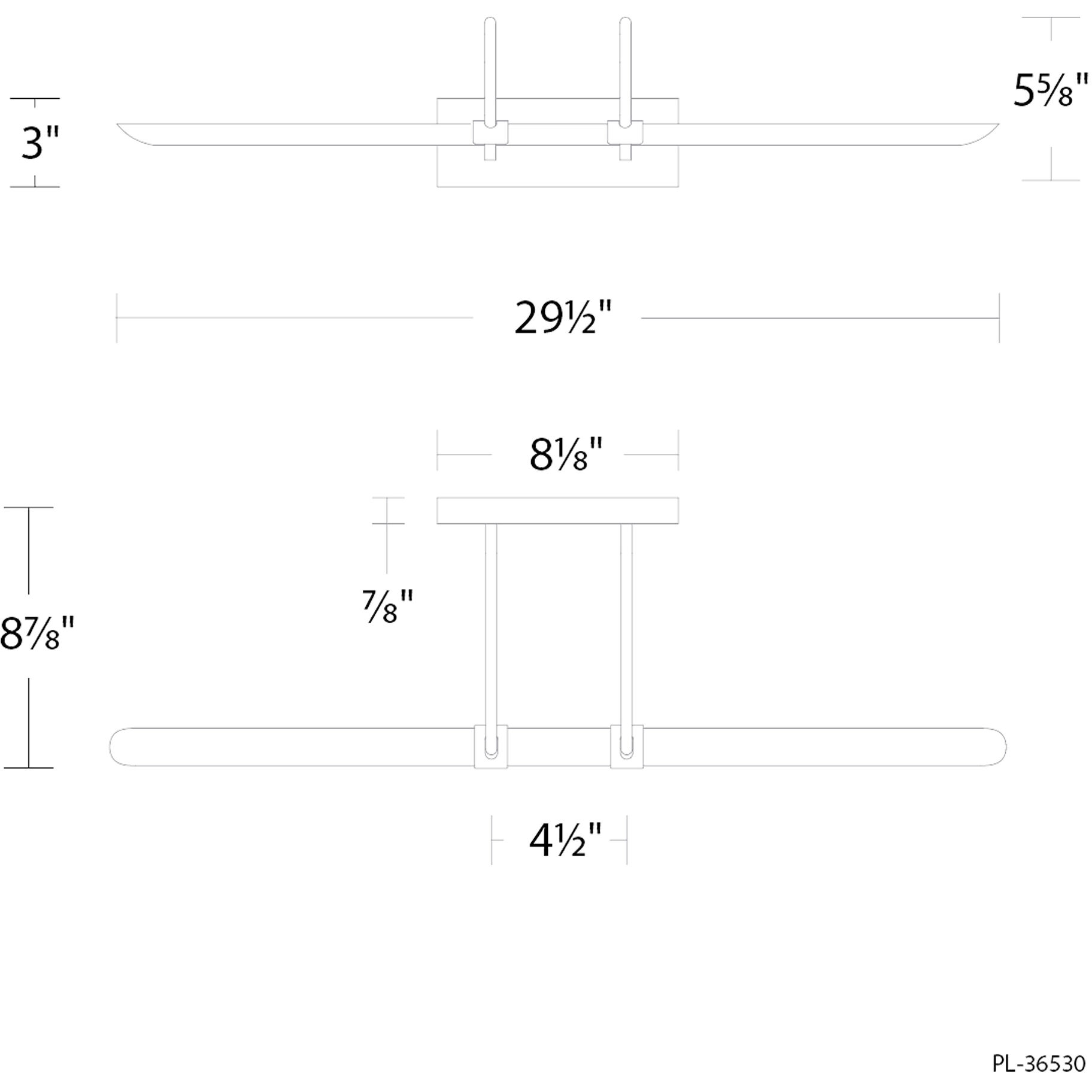 Ansel Indoor Wall Lighting in 3000K, Black