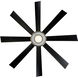 Aura 60 inch Brushed Nickel and Matte Black with Matte Black Blades Downrod Ceiling Fan in Brushed Nickel Matte Black