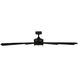 Wynd XL 72 inch Matte Black Downrod Ceiling Fan in 3000K