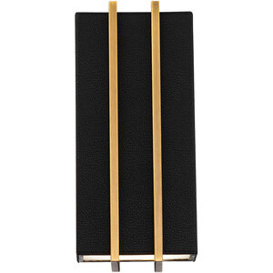 Poet LED 3 inch Black Aged Brass ADA Wall Sconce Wall Light