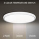 Argo LED 19 inch White Flush Mount Ceiling Light in 2700K, 19in. 