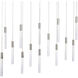 Magic 14 Light 10 inch Polished Nickel Multi-Light Pendant Ceiling Light