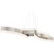 Arcs LED 15.88 inch Brushed Nickel Indoor Hanging Lighting Ceiling Light