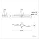 Arcs LED 8 inch Aged Brass Chandelier Ceiling Light