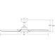 Roboto 62 inch Oil Rubbed Bronze Downrod Ceiling Fan