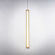 Chaos LED 7.13 inch Aged Brass Pendant Ceiling Light in 20in.