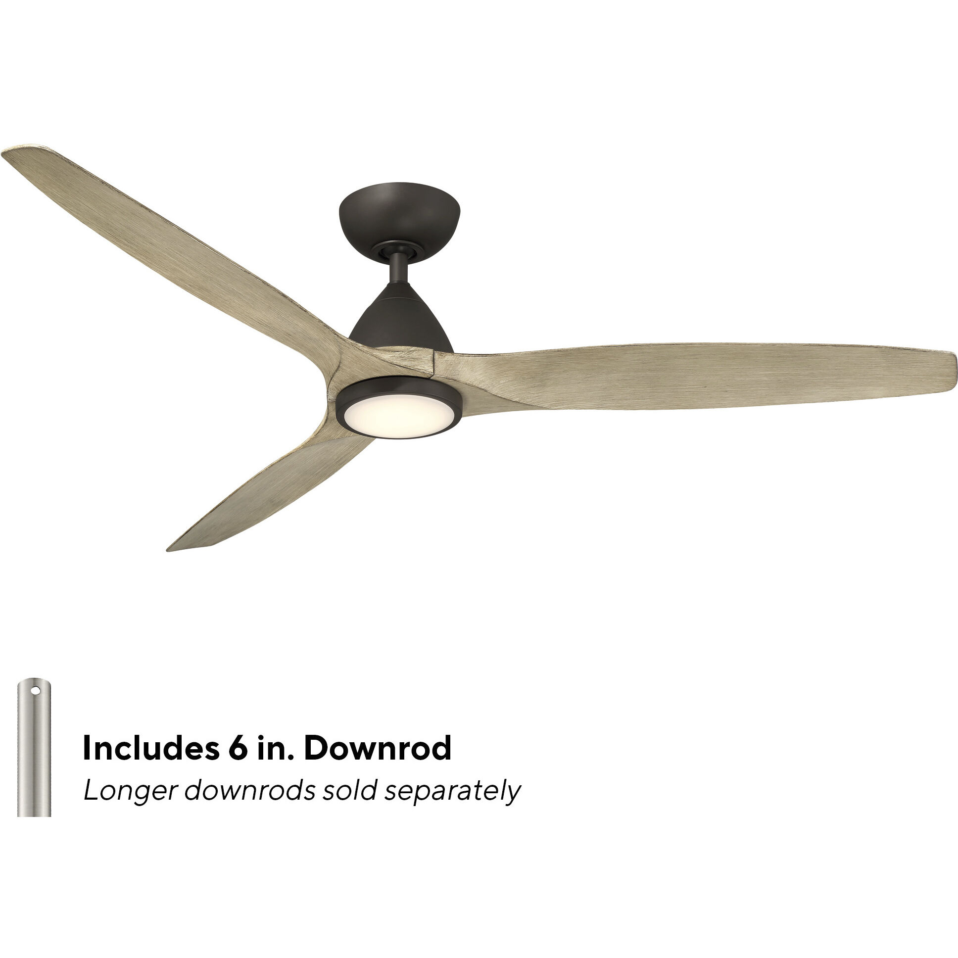 Skylark 62 inch Bronze White Oak with White Oak Blades Ceiling Fan