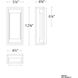 Elyse LED 12 inch Black Outdoor Wall Light in 12in. 