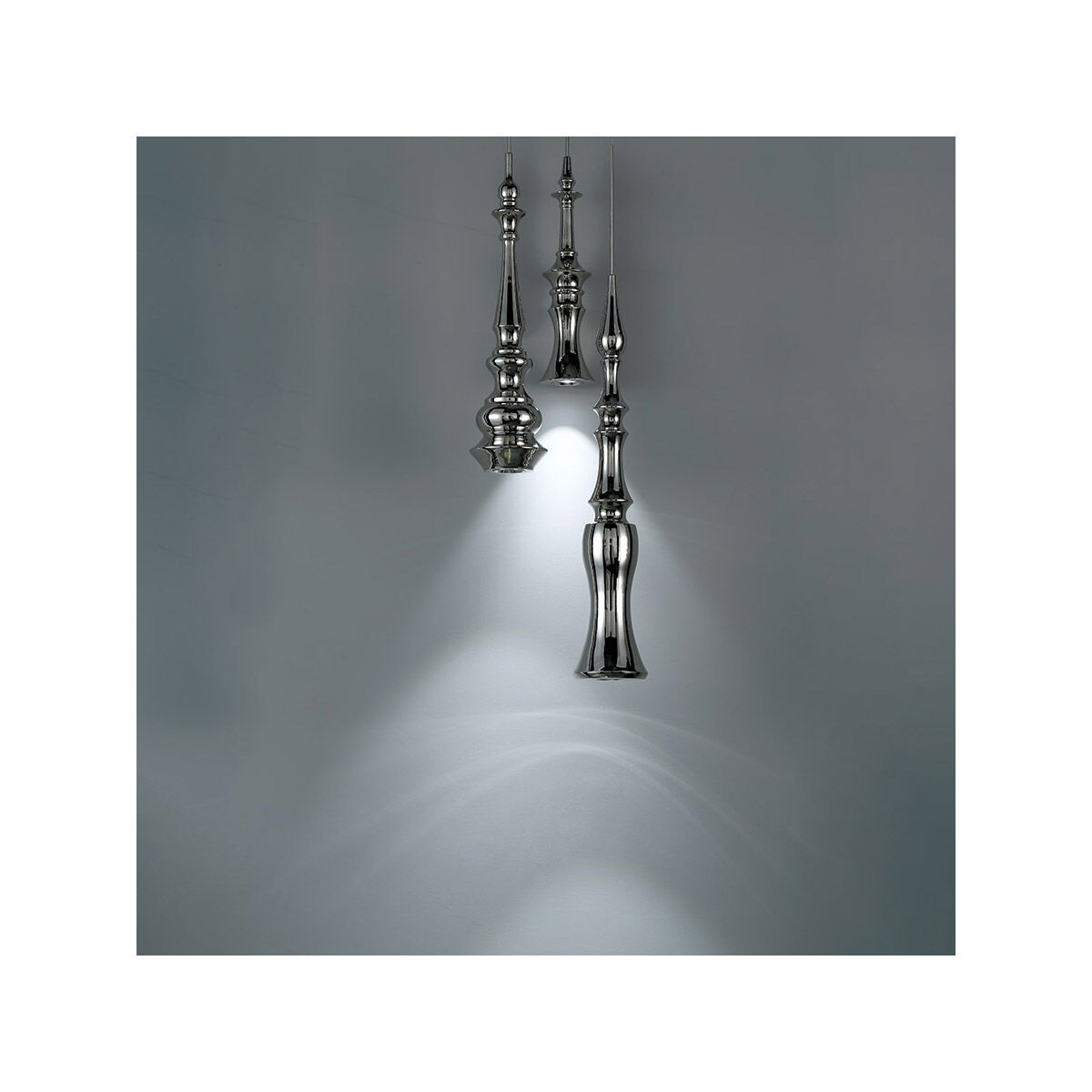 Hookah LED 12 inch Polished Nickel Chandelier Ceiling Light
