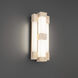 Conan LED 4 inch Beige Travertine and Aged Brass ADA Wall Sconce Wall Light