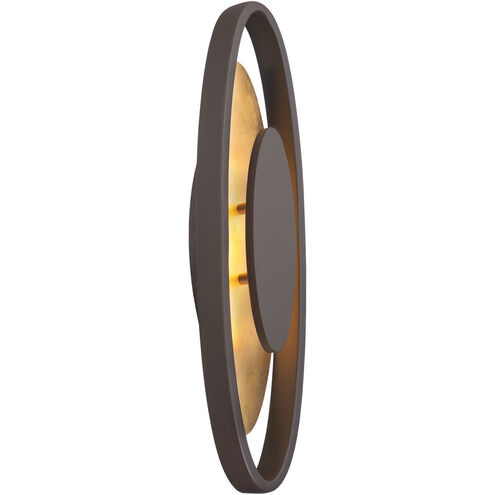 Valor LED 3 inch Bronze Gold Leaf ADA Wall Sconce Wall Light