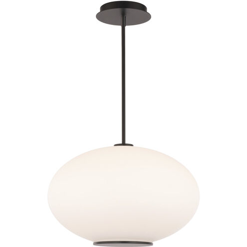Illusion 1 Light 16 inch Black Pendant Ceiling Light